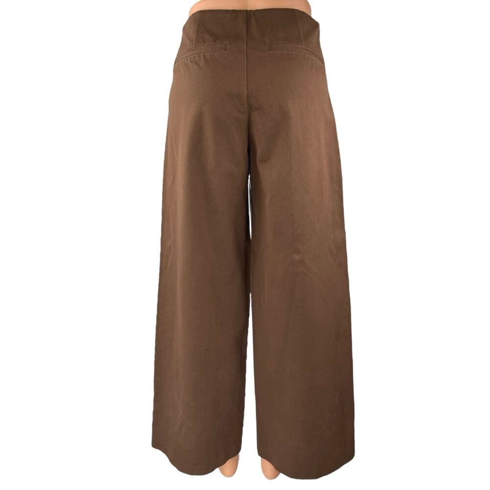 Old Navy Women's Brown High Waisted Palazzo Pocket Wide Leg Trouser Pants Size S - Picture 3 of 5